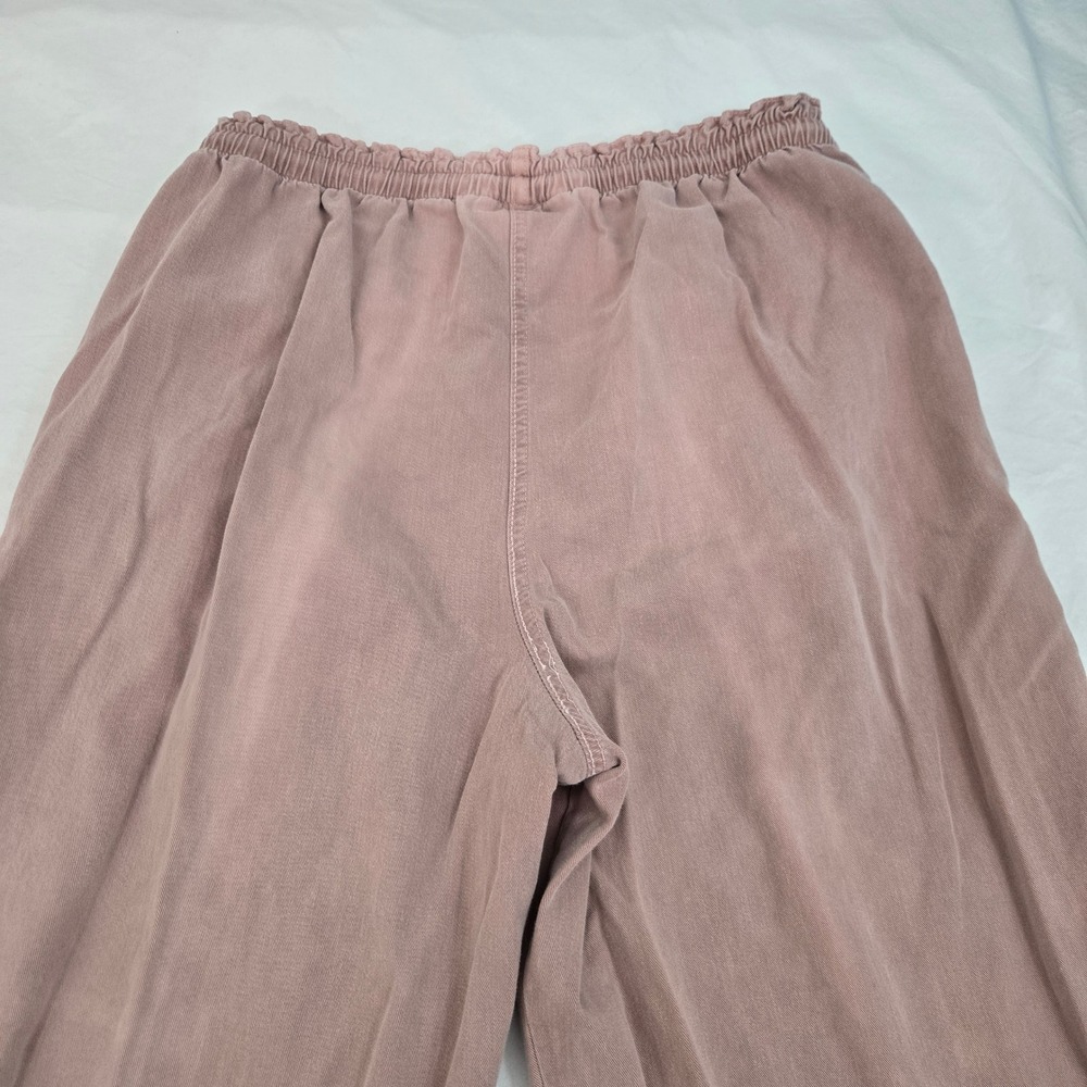 VTG‎ Orvis Pants Women Medium Pink Made in USA Elastic Waist Drawstring Tapered - Picture 9 of 10